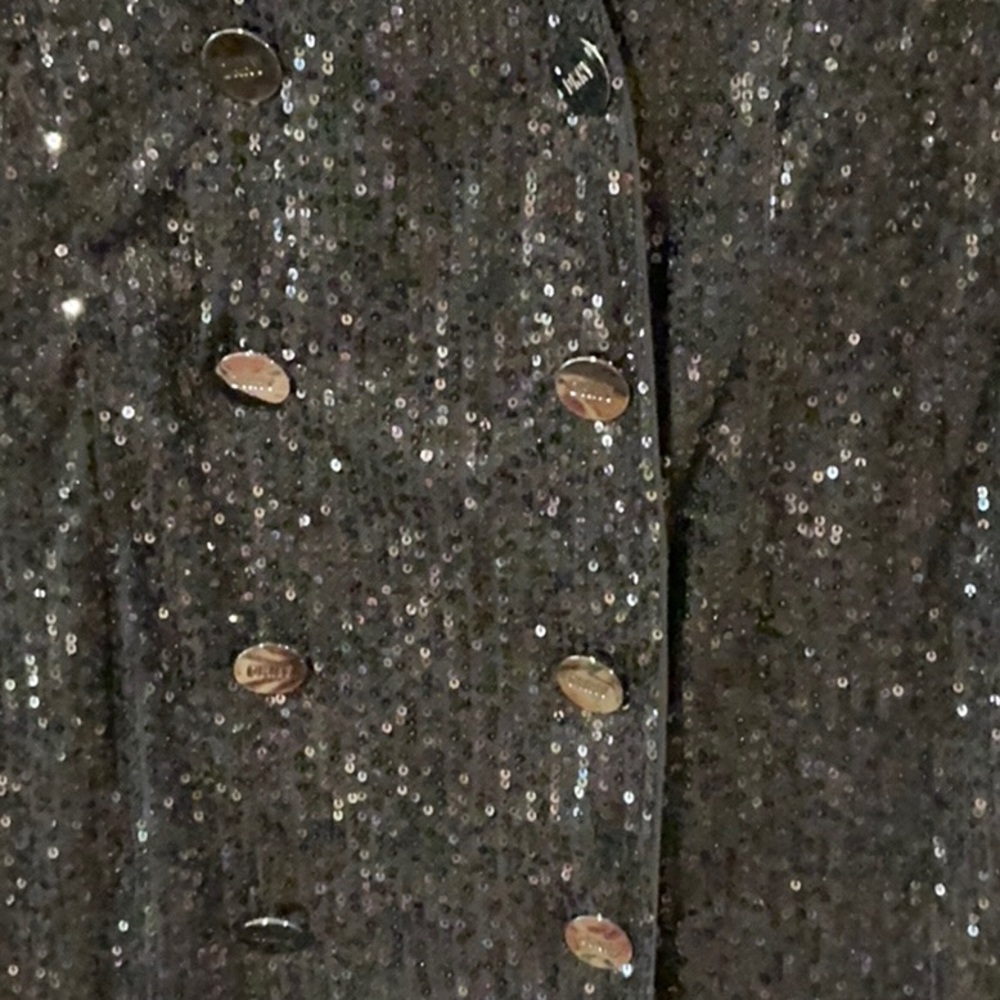 DKNY Black Sequin Jacket - image 2